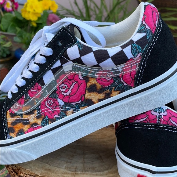 cheetah rose vans